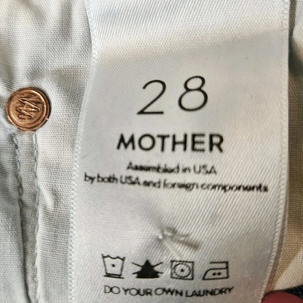 MOTHER Blue Cropped Ankle Jeans